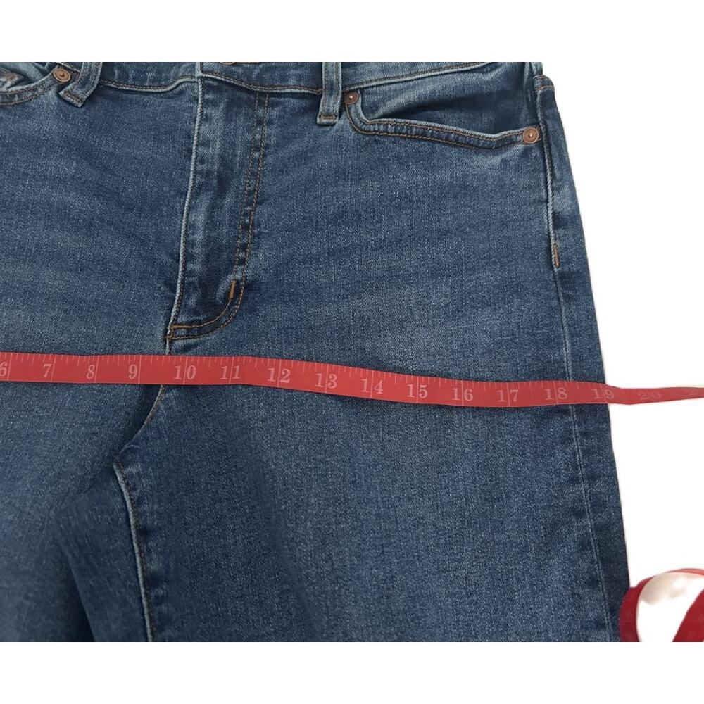 NWOT Lands' End Recover High Rise Wide Leg Indigo Jeans Size 10 Petite - Picture 13 of 15